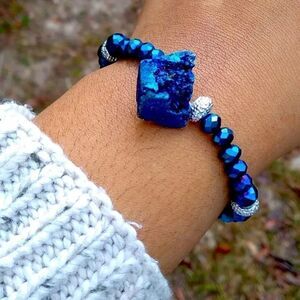 Druzy stone bracelet 